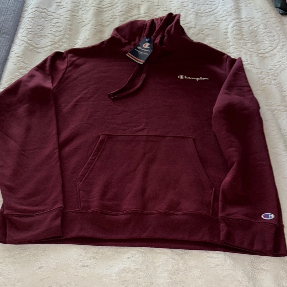 BNWT Champion Unisex Burgundy Hoodie